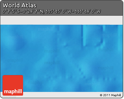 Physical 3D Map of the Area around 0° 10' 31" N, 145° 16' 30" W
