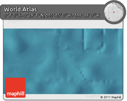 Satellite 3D Map of the Area around 0° 10' 31" N, 145° 16' 30" W