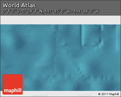 Satellite 3D Map of the Area around 0° 10' 31" N, 145° 16' 30" W