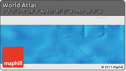 Physical Panoramic Map of the Area around 0° 10' 31" N, 145° 16' 30" W