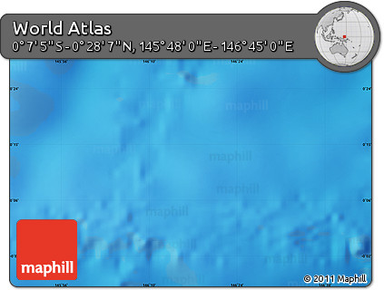 Physical Map of the Area around 0° 10' 31" N, 146° 16' 30" E