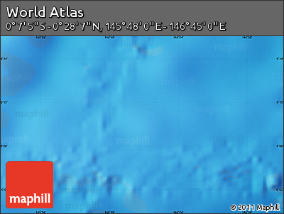 Physical Map of the Area around 0° 10' 31" N, 146° 16' 30" E