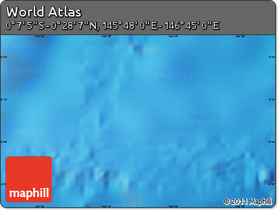 Physical Map of the Area around 0° 10' 31" N, 146° 16' 30" E