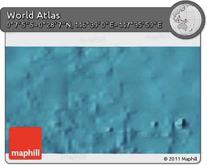 Satellite 3D Map of the Area around 0° 10' 31" N, 147° 7' 30" E