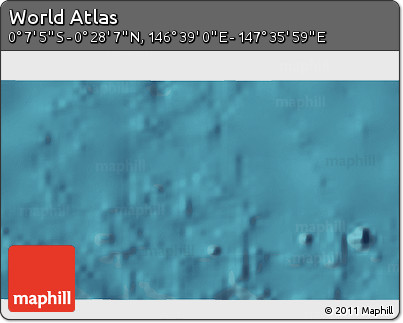 Satellite 3D Map of the Area around 0° 10' 31" N, 147° 7' 30" E