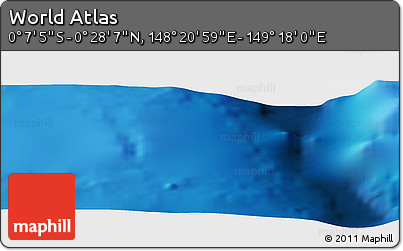 Physical Panoramic Map of the Area around 0° 10' 31" N, 148° 49' 29" E