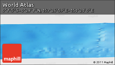 Physical Panoramic Map of the Area around 0° 10' 31" N, 153° 55' 30" E