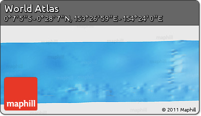 Physical Panoramic Map of the Area around 0° 10' 31" N, 153° 55' 30" E