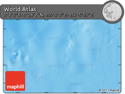 Physical Map of the Area around 0° 10' 31" N, 155° 37' 30" E