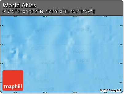 Physical Map of the Area around 0° 10' 31" N, 155° 37' 30" E
