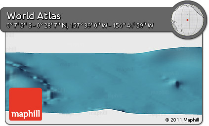 Satellite Panoramic Map of the Area around 0° 10' 31" N, 157° 10' 30" W