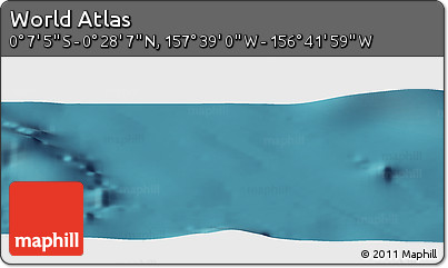 Satellite Panoramic Map of the Area around 0° 10' 31" N, 157° 10' 30" W