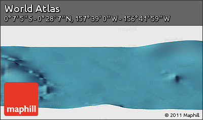 Satellite Panoramic Map of the Area around 0° 10' 31" N, 157° 10' 30" W