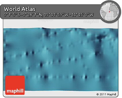 Satellite 3D Map of the Area around 0° 10' 31" N, 15° 13' 29" W