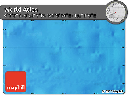 Physical Map of the Area around 0° 10' 31" N, 161° 34' 29" E