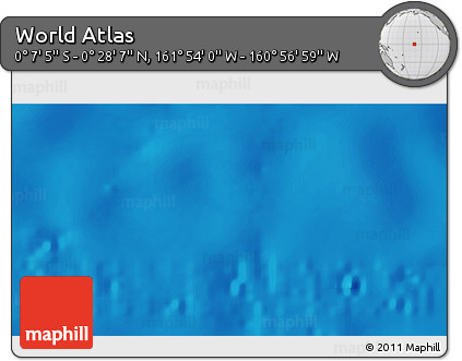 Physical 3D Map of the Area around 0° 10' 31" N, 161° 25' 30" W