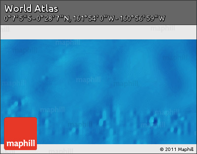 Physical 3D Map of the Area around 0° 10' 31" N, 161° 25' 30" W