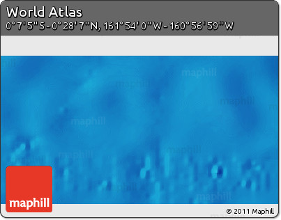Physical 3D Map of the Area around 0° 10' 31" N, 161° 25' 30" W