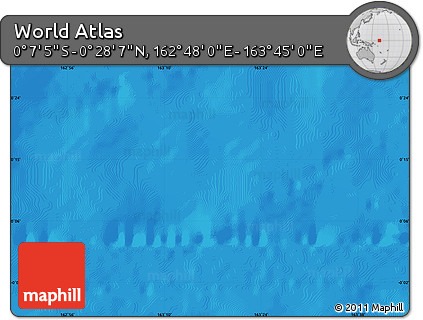 Physical Map of the Area around 0° 10' 31" N, 163° 16' 30" E