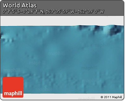 Satellite 3D Map of the Area around 0° 10' 31" N, 163° 7' 30" W
