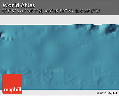 Satellite 3D Map of the Area around 0° 10' 31" N, 163° 7' 30" W