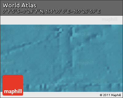 Satellite 3D Map of the Area around 0° 10' 31" N, 164° 58' 29" E