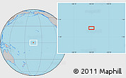 Gray Location Map of the area around 0° 10' 31" N, 164° 49' 29" W
