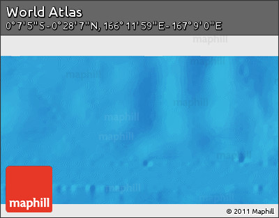 Shaded Relief 3D Map of the Area around 0° 10' 31" N, 166° 40' 30" E
