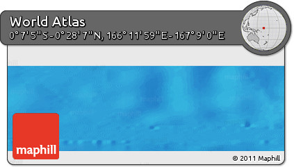 Physical Panoramic Map of the Area around 0° 10' 31" N, 166° 40' 30" E