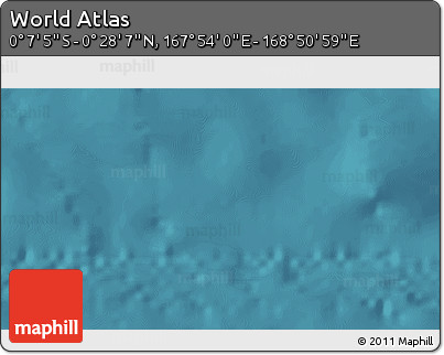 Satellite 3D Map of the Area around 0° 10' 31" N, 168° 22' 30" E