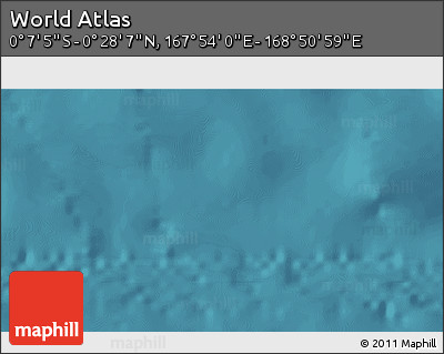 Satellite 3D Map of the Area around 0° 10' 31" N, 168° 22' 30" E