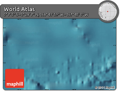 Satellite Map of the Area around 0° 10' 31" N, 168° 13' 29" W