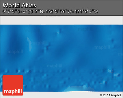 Physical 3D Map of the Area around 0° 10' 31" N, 171° 37' 30" W