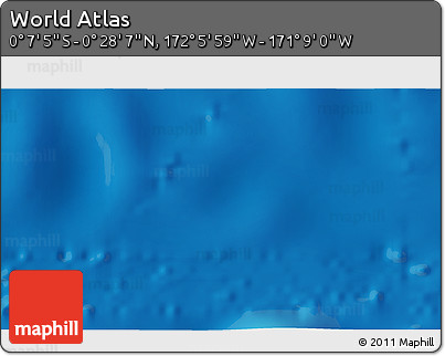Physical 3D Map of the Area around 0° 10' 31" N, 171° 37' 30" W