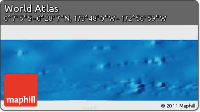Physical Panoramic Map of the Area around 0° 10' 31" N, 173° 19' 29" W