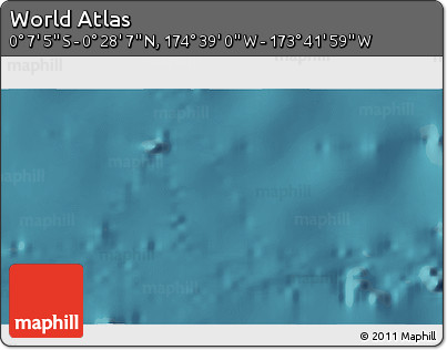 Satellite 3D Map of the Area around 0° 10' 31" N, 174° 10' 30" W
