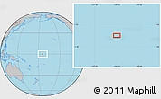 Gray Location Map of the area around 0° 10' 31" N, 174° 10' 30" W