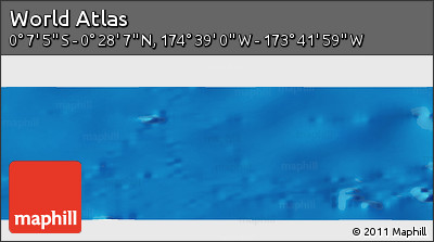 Physical Panoramic Map of the Area around 0° 10' 31" N, 174° 10' 30" W