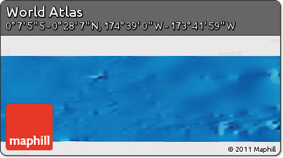 Physical Panoramic Map of the Area around 0° 10' 31" N, 174° 10' 30" W