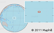Gray Location Map of the area around 0° 10' 31" N, 175° 1' 30" W
