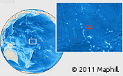 Shaded Relief Location Map of the area around 0° 10' 31" N, 175° 1' 30" W