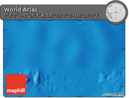 Physical Map of the Area around 0° 10' 31" N, 176° 1' 30" E
