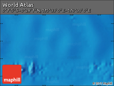 Physical Map of the Area around 0° 10' 31" N, 176° 1' 30" E