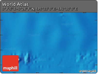 Physical Map of the Area around 0° 10' 31" N, 176° 1' 30" E