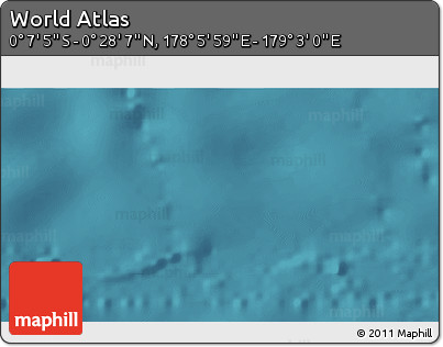 Satellite 3D Map of the Area around 0° 10' 31" N, 178° 34' 29" E