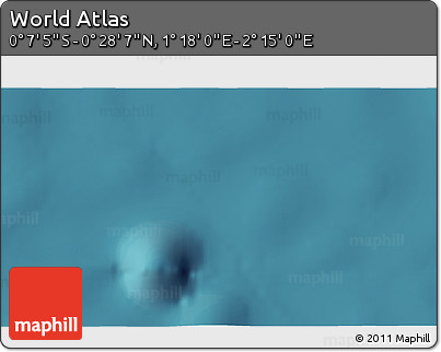 Satellite 3D Map of the Area around 0° 10' 31" N, 1° 46' 29" E