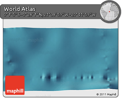 Satellite 3D Map of the Area around 0° 10' 31" N, 21° 10' 29" W