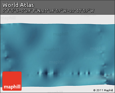Satellite 3D Map of the Area around 0° 10' 31" N, 21° 10' 29" W