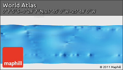 Physical Panoramic Map of the Area around 0° 10' 31" N, 26° 16' 29" W