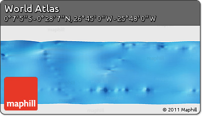 Physical Panoramic Map of the Area around 0° 10' 31" N, 26° 16' 29" W